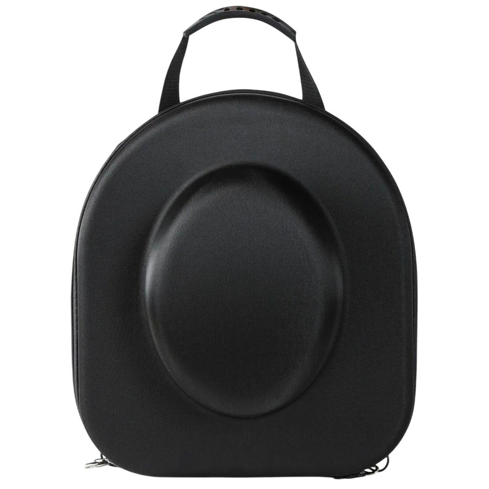 EVA Cowboy Hat Travel Case Black Hardshell Fedora Carrier with Shoulder Strap